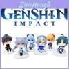 Niedliches Genshin Impact PVC Q Version Figurenset mit 6 Teilen für Sammler
