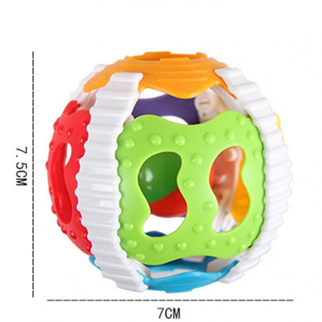 Colorful Rattle Plastic Hand Bell Grip Ball Funny Newborn Baby Infant Toy Gift