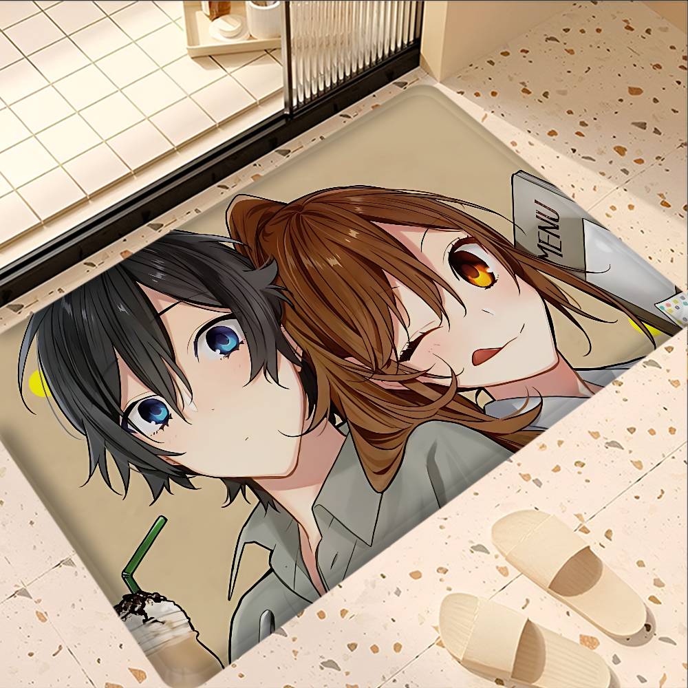 Horimiya Anime Door Mat Washable Non-Slip Living Room Sofa Chairs Area Mat Kitchen Bedside Area Rugs