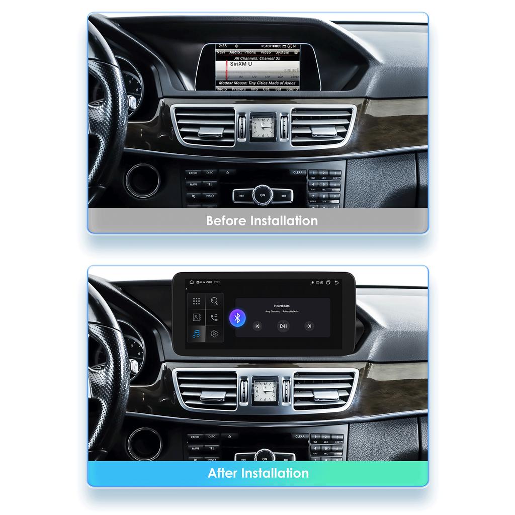OSSURET 10,25" Android 13 Autoradio 2din Intelligentes Carplay Für Mercedes Benz W212 E-Klasse E200 E230 E260 E300 S212 NTG 4.0 4.5 5.0 Multimedia Audio