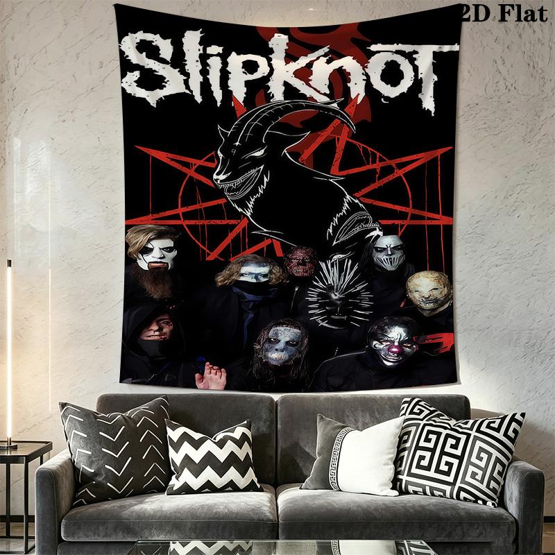 Slipknot Masters Tapestry Background Cloth Wallmounted Atmospheric Background Cloth Wall Covering Decoration Soft