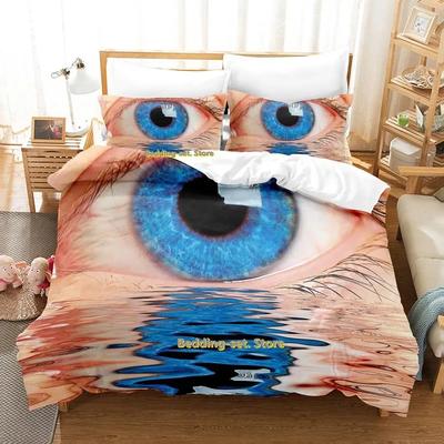 Comfortable Cartoon Pattern Bedding Set With Duvet Cover And Pillowcases King Queen Twin Sizes For Adults And Kids