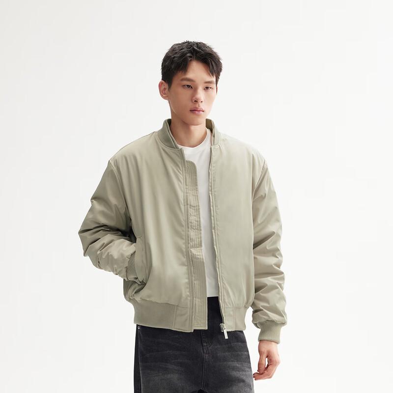 

CHINISM Men s Thickened Suede Bomber Jacket 2XL