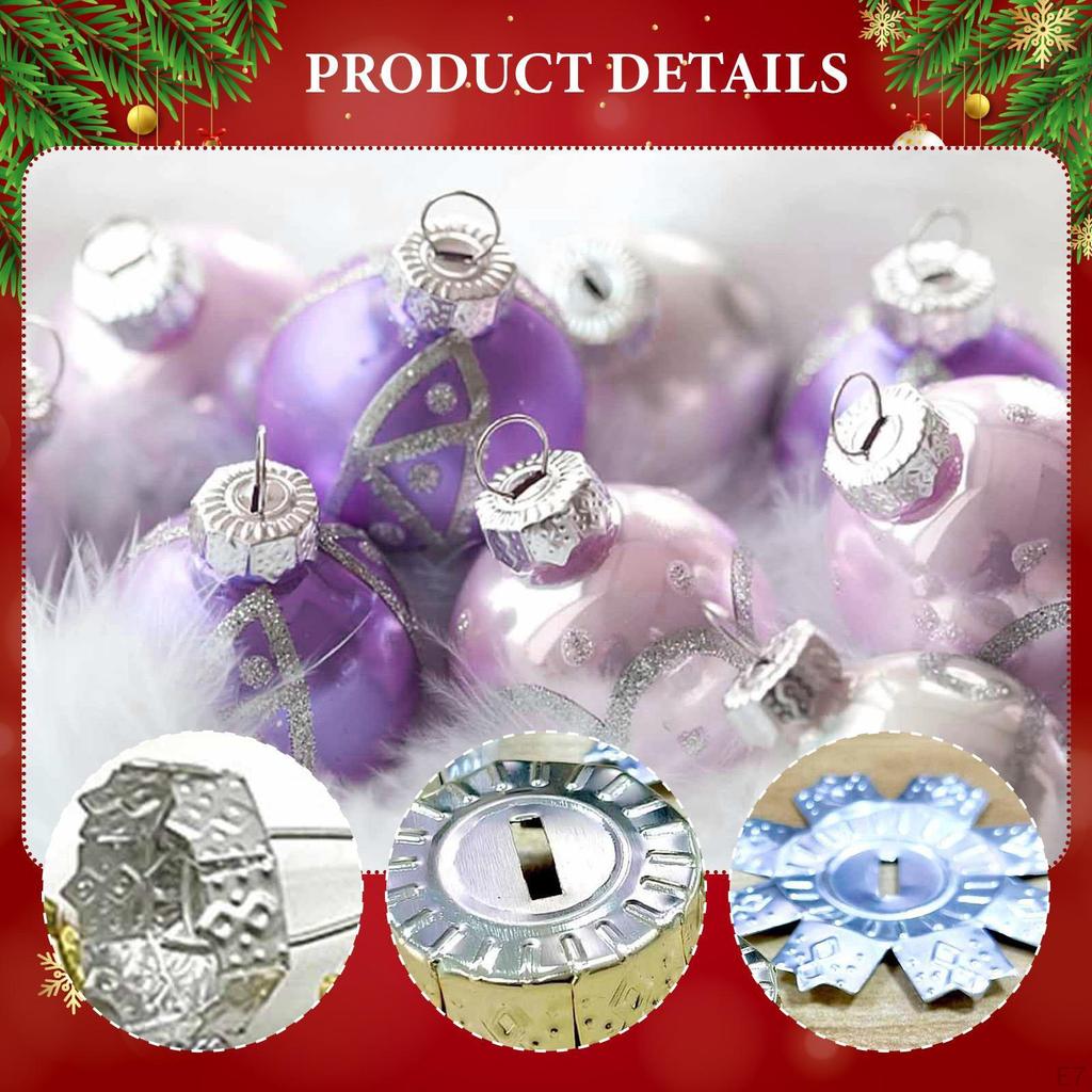 100 Stück Weihnachtskugel-Ornament Metallaufhänger für Partys