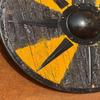 60.96 Cm Authentic Nordic Bark Shield Handcrafted Battleworn Viking Shield for Warriors Collectors