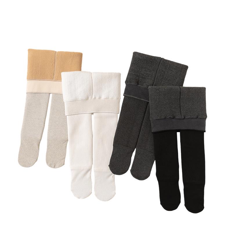 

Girls Velvet-Lined Striped Leggings: Thick, Warm Pantyhose and Dance Socks for Autumn/Winter L (105-120 cm)