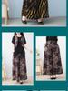 Retro Jacquard Sleeveless Vest & Wide-Leg Pants Set in New Chinese Style for Middle-Aged Women.