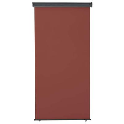 Balcony Side Awning 125 X 250 Cm Brown
