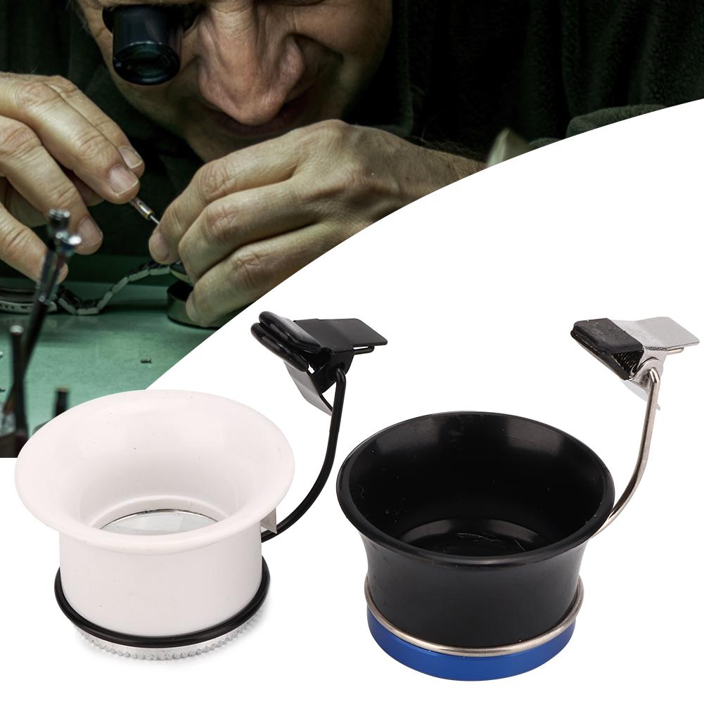 2pcs 5X 10X Watch Loupe Jewelry Loupe Magnifier Watch Repair Magnifying Tool