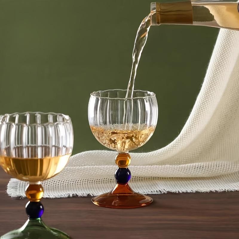 Borosilicate Glass Wine Goblet Hand Blown Crystal Clear Cup Wholesale
