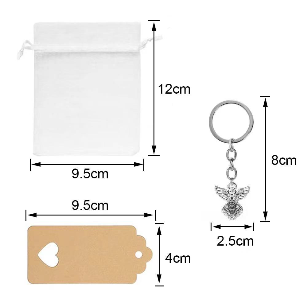 Angel Keychain Pendant - Zinc Alloy Communion & Wedding Favor