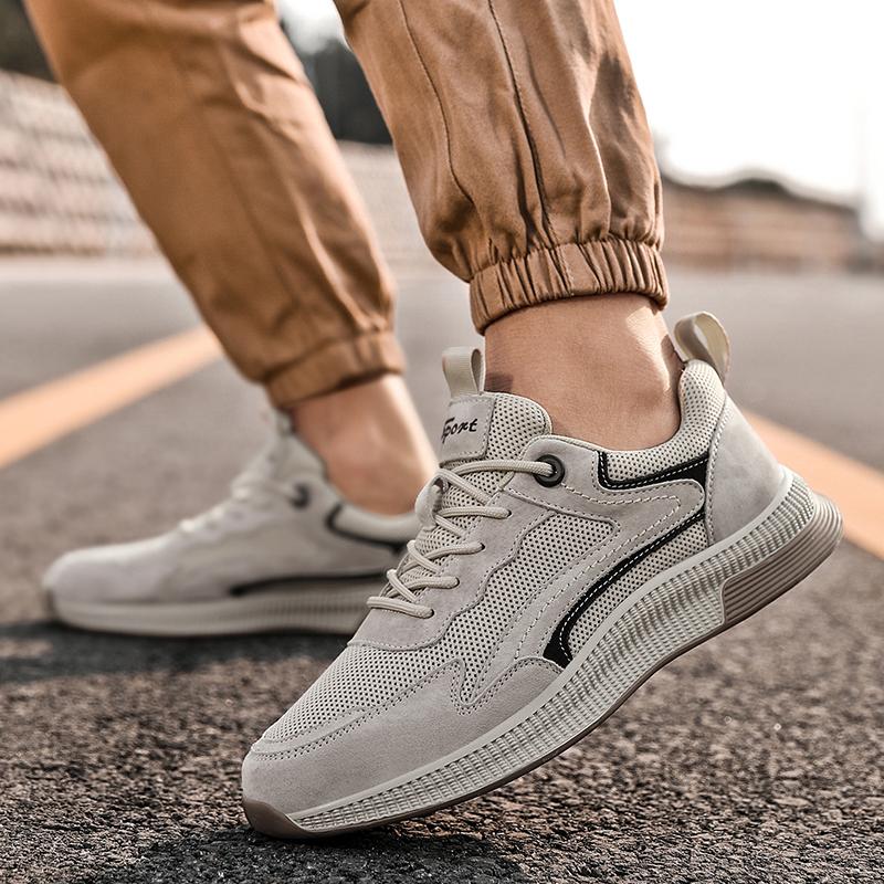 New Men's Thick-soled Non-slip Casual Walking Shoes Male Daily Leisure Trendy Versatile Sports Shoes Breathable Sneakers For Men