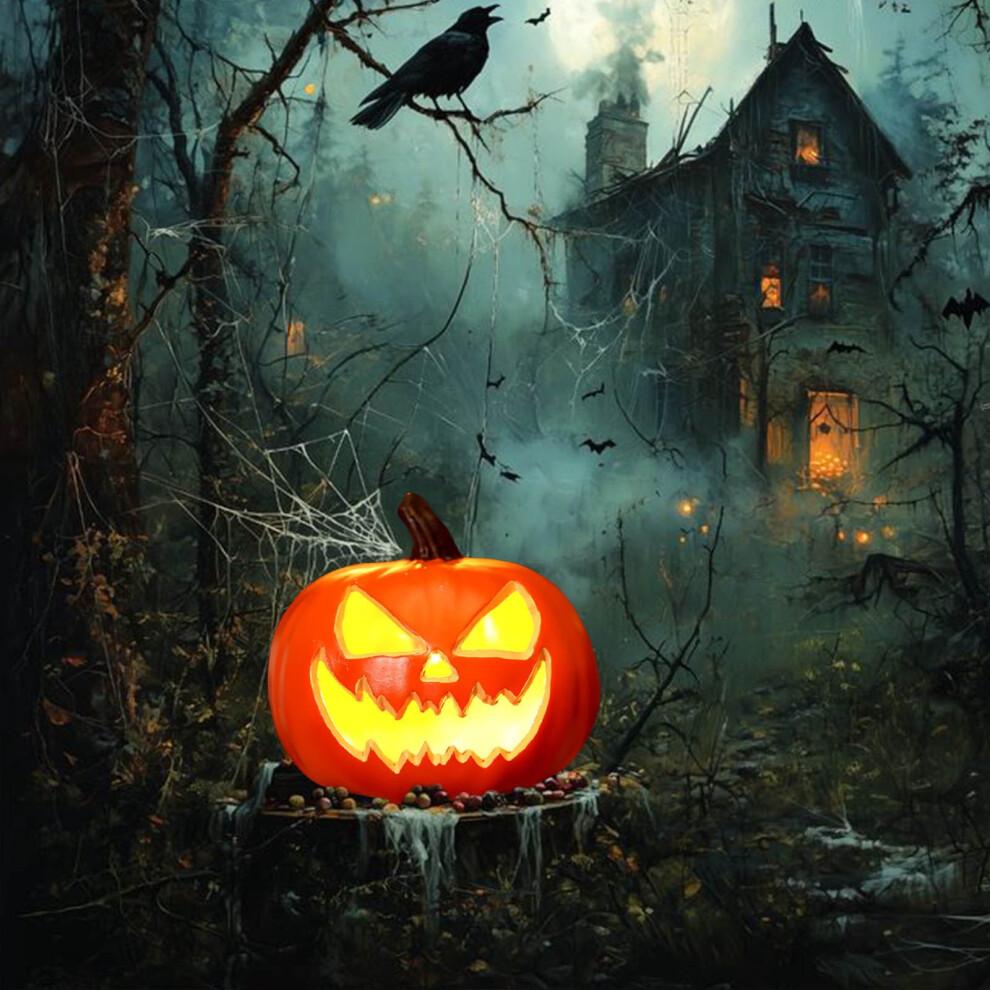 Pinkunn LED Pumpkin Lanterns Halloween Decor 6 PCS