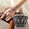 Tool Henna Stencil Body Art Sticker Template Temporary Tattoo Stencil Hollow Drawing Template