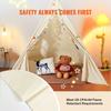 Kids Play Tent Teepee Tent for 1-5 Years Old Toddler Tent with Mat Balls