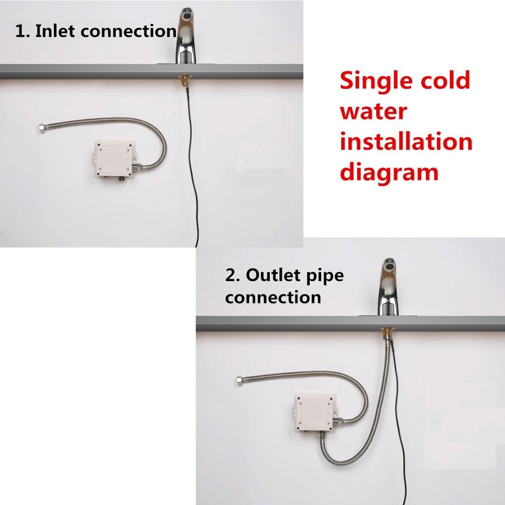 Alloy Automatic Infrared Sensor Sink Basin Faucet Hands Auto Mixer Tap Sensor Faucets Inductive Water Tap Bathroom Deck Mounted