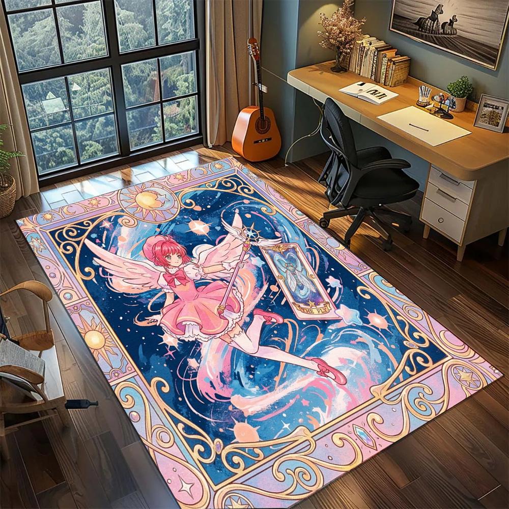 Cardcaptor Sakura Floor Mat Home Bedroom Non Slip Large Area Washable Rug Carpet Gamer Room Decor.-TING