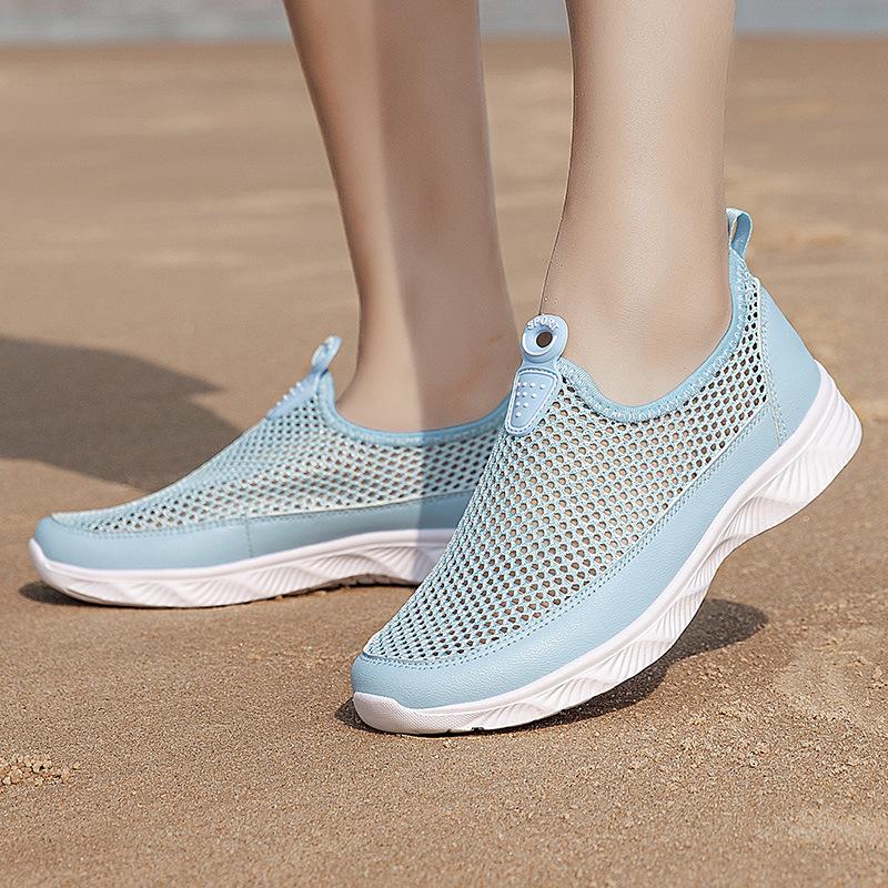Summer Creek Shoes Women's Sneakers Men's and Women's Couples' Single-net Shoes, Lightweight and Breathable Wading Shoes, Beach Shoes