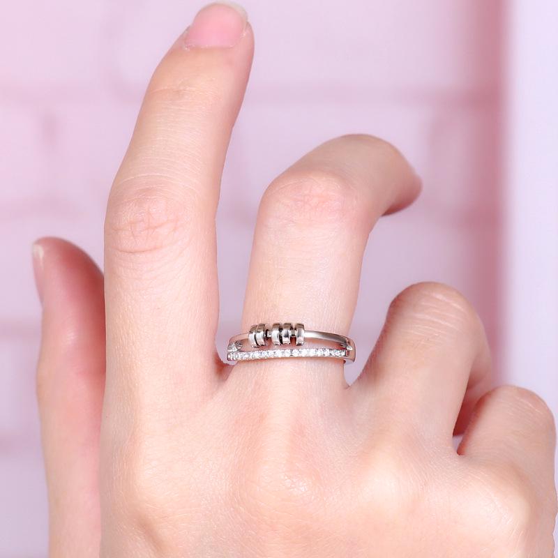 Dongdaemun Damen Schlichter Glücksring - Influencer Stil Schmuck