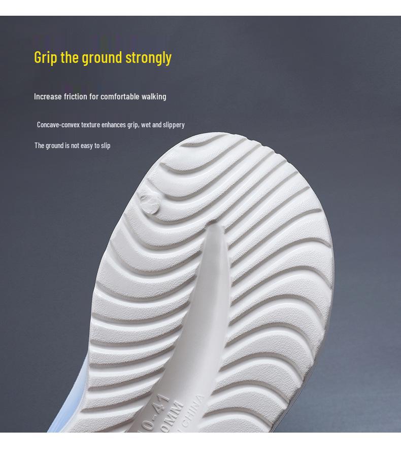 2025 Trendy Couple's Non-Slip Thick-Soled Beach Slippers: Simple, Versatile One-Strap for Indoor & Outdoor Use