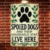 Vintage Metal Tin Sign 20x30cm Funny Dog Wall Decor Aluminum Plaque for Garden Yard Dog Lovers