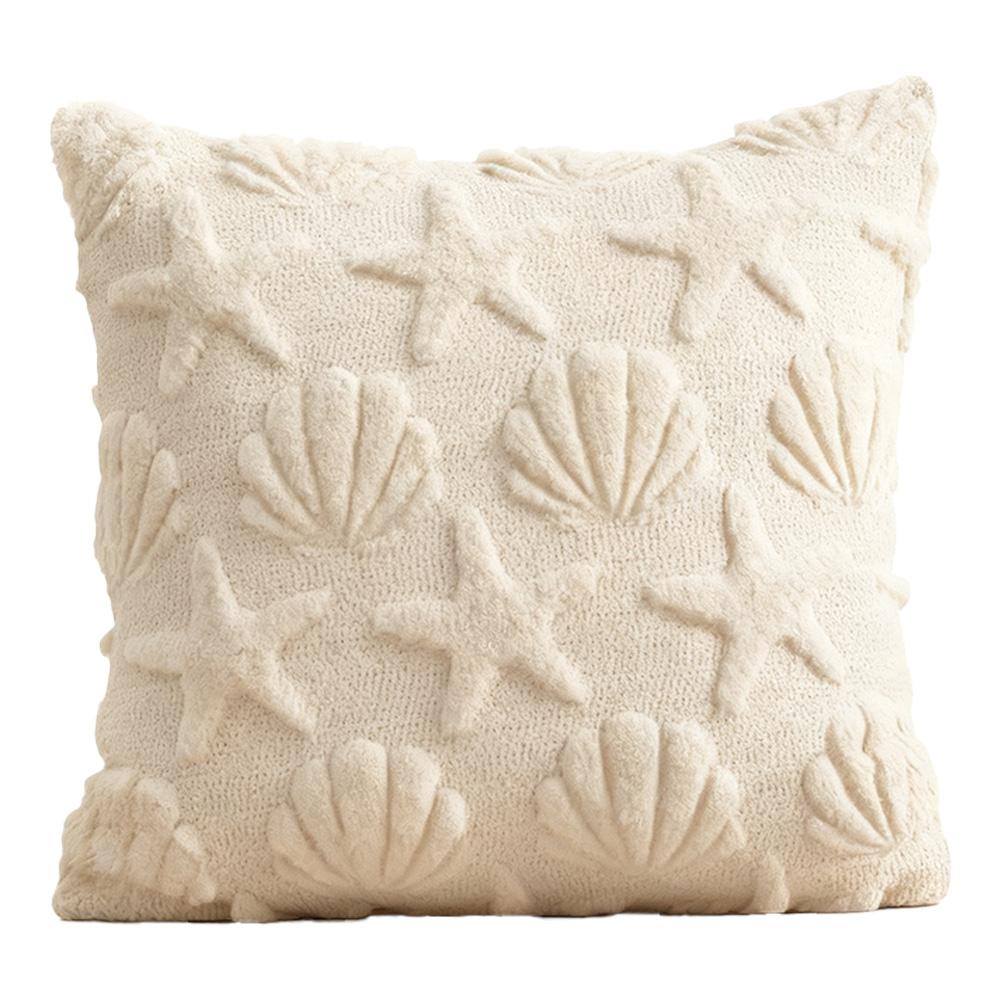 

1 PC Christmas Throw Pillow Cover Plush Embroidery Snowflake Christmas Decoration Living Room Embroidered Cartoon Pattern Pillow
