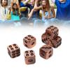 7pcs Metal Dice Set Exquisite Square Inlaid Skull Pattern Dice Board Game Props for Holiday Party Antique Red Bronze