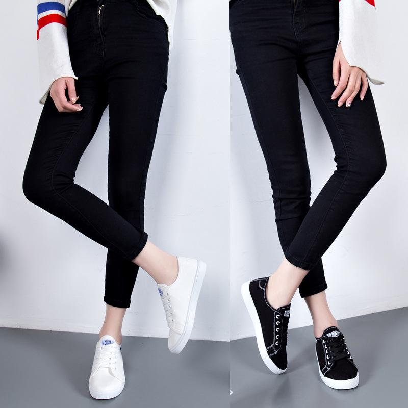 Canvas shoes women's 2025 spring new women's shoes Korean version breathable flat-soled casual shoes white shoes student white shoes