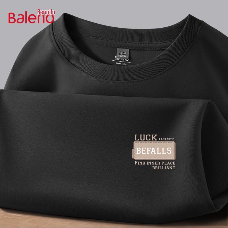 Baleno Men s Pure Cotton Loose Fit Long-Sleeve T-Shirt 4XL
