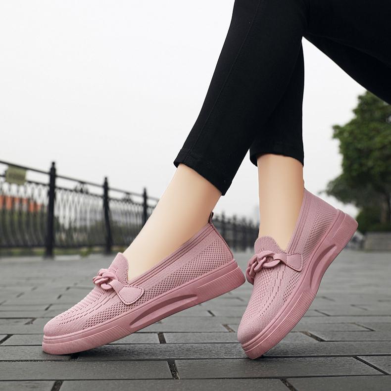 Shoes Women's Comfortable Flying Woven Shoes Slip-on Comfortable Women's Shoes