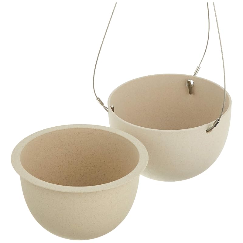 KINTO Plant Pot 201_ 140mm Beige Hanging Planter 29227