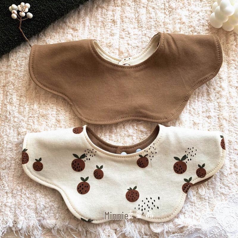 Korean Petal Baby Bib: Reversible, Anti-Vomit, All-Season Neck Scarf