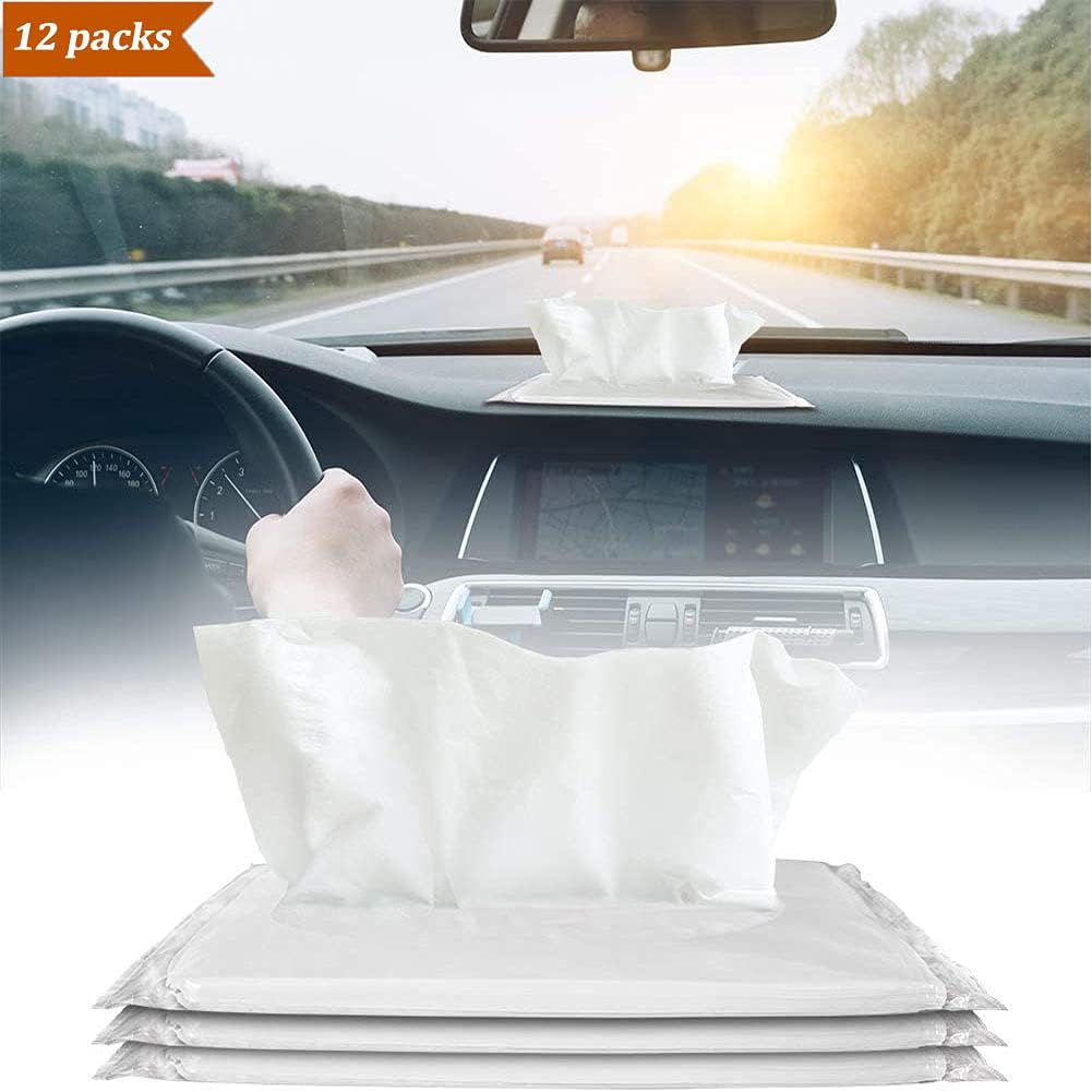 Car Tissue, Auto Visor Tissue Refills For Car Tissue Case, Napkin Holder Refill, Nice Tissue For Sun Visor Box, Car Travel Tissues, Soft And Smooth,