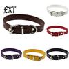 Kunstleder, reine Farbe, niedliches Halsband für Hunde, Haustiere, Katzen, Welpen, verstellbare Schnalle