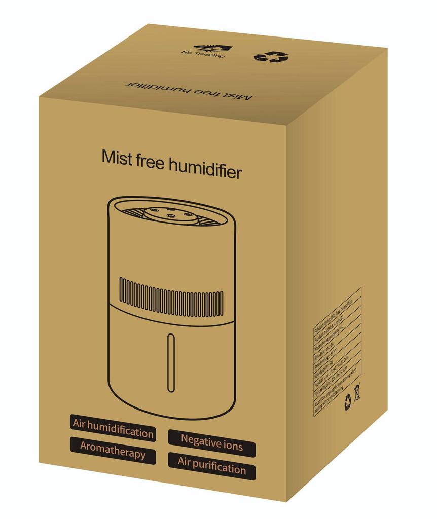 USB Mistless Humidifier: 4L Large Capacity Air Purifier for Bedroom and Office