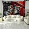 Led zeppelin Wall Tapestry Aesthetic Wall Hanging Printed Fabric Blanket Decorative Tapestries for Bedroom Living Room Home Decor