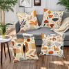 Warm - Toned Abstract Plant Pillowcasebedroom Living Room Sofa Home Decor Polyester Cushion Cover With Zipper