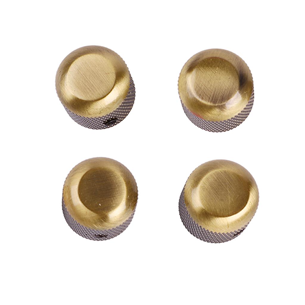 4Pcs Guitar Knob Screwdriver with 1 Slot Screwdriver Control Knob Hat Replacement for Electric Guitar