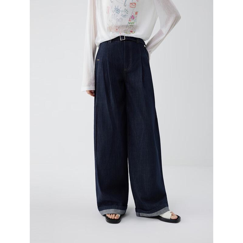 ELLE Women s High-Waist Wide-Leg Denim Jeans XL