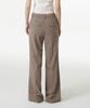 MUSINSA STANDARD WOMAN [Cooltandard] Women'S Loose Flare Hidden Banding Slacks [Dusty Beige]