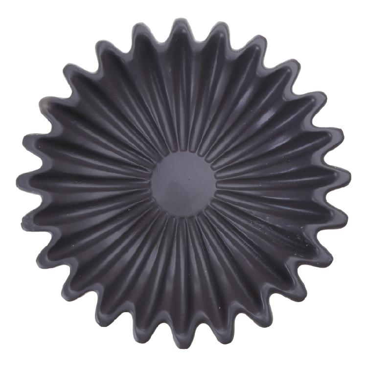 Durable Resin Decorative Bowl Living Room Modeling Coffee Table Bookshelf Decors Fruit Bowl Fluted Ruffle