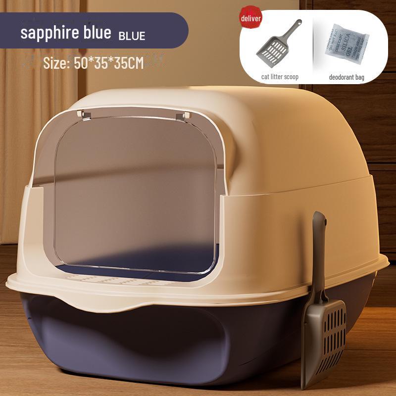 

Надзвичайно великий закритий туалет для котячого туалету, що не пропускає запах - туалет для домашніх тварин, який легко чистити Piece