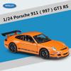 Welly 1/24 Porsche 911 GT3 RS Alloy Racing Car Model Diecast Metal Track Sports Car Vehicles Model High Simulation Kids Toy Gift