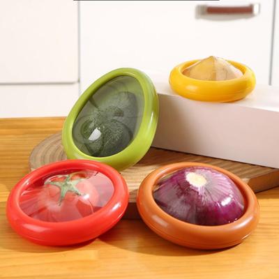 Transparent Food Fresh-keeping Box Fruit Vegetable Storage Container Avocado Pod Tomato Lemon Storage Box Plastic Kitchen Gadget
