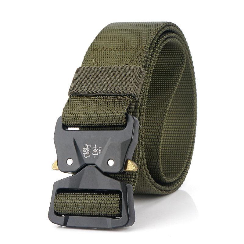 Tactical Belt Young Male Student Training Multifunctional Cobra Button Velcro Belt