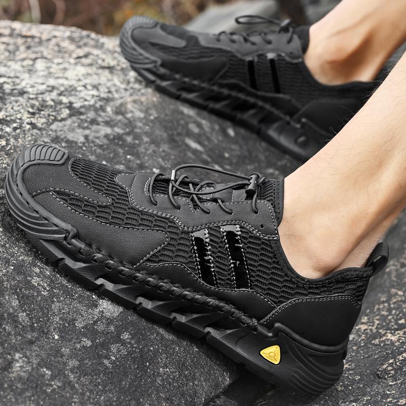 38-46 Summer Men's Large-size Breathable and Comfortable Outdoor Walking Casual Shoes Hiking Sneakers