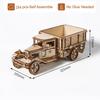 3D Wooden Puzzle Movable Engineering Transport Vehicle Assembly Truck Car Auto Truck Model DIY Toys Decoration Gift for Kids Adults