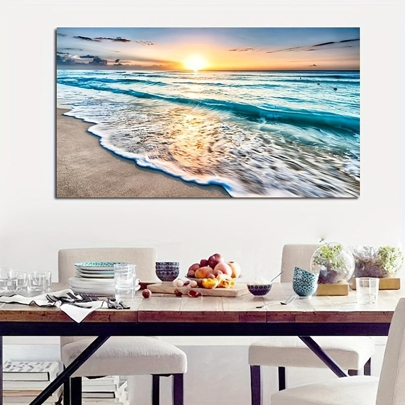 Beach Sunset Wall Art Posters Large Landscape Canvas Painting Print Nordic Wall Decoration Picture For Home Decor
