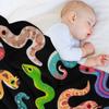 Serpent Day Throw Blanket Large Comforter Bed Covers Hair Blankets