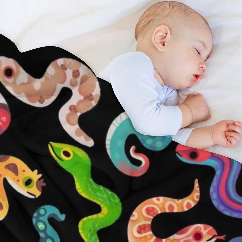 Serpent Day Throw Blanket Large Comforter Bed Covers Hair Blankets